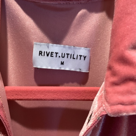 Rivet Utility Pink jumpsuit size M - Picture 3 of 7